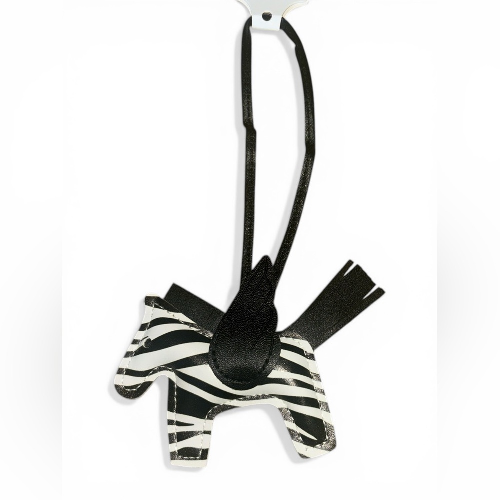 Zebra Print Horse Bag Charm Pendant - Various colors